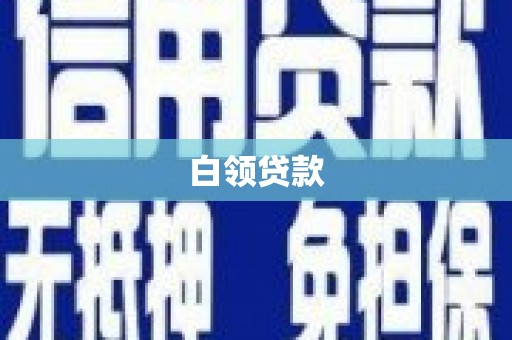 金秀白领贷款