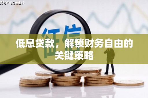 金秀低息贷款，解锁财务自由的关键策略