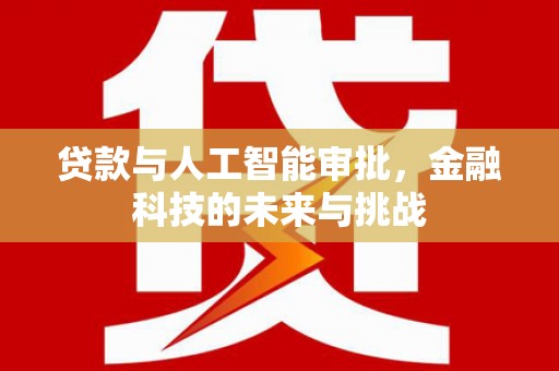 金秀贷款与人工智能审批，金融科技的未来与挑战