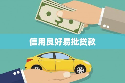 金秀信用良好易批贷款