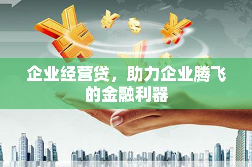 金秀企业经营贷，助力企业腾飞的金融利器
