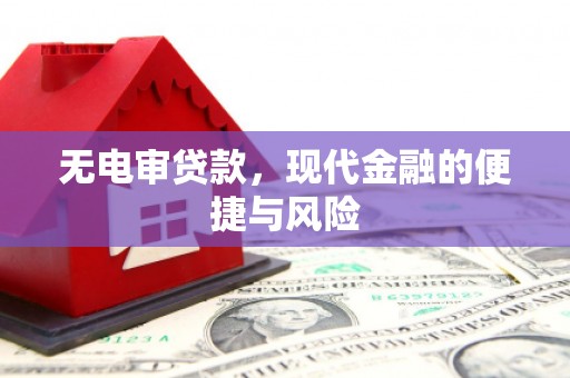 金秀无电审贷款，现代金融的便捷与风险