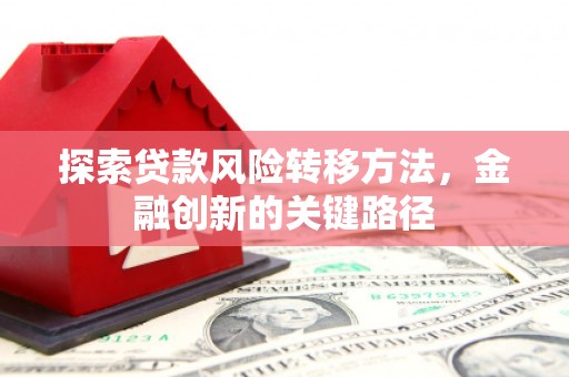 金秀探索贷款风险转移方法，金融创新的关键路径