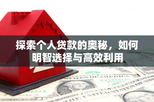 金秀探索个人贷款的奥秘，如何明智选择与高效利用