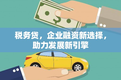 金秀税务贷，企业融资新选择，助力发展新引擎