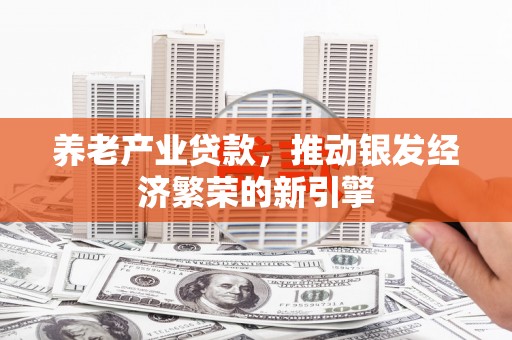 金秀养老产业贷款，推动银发经济繁荣的新引擎